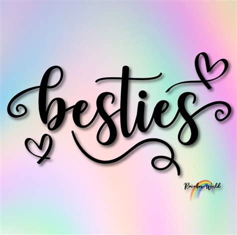 Besties Svg Pdf Png Dxf Eps Png Files Instant Download Etsy