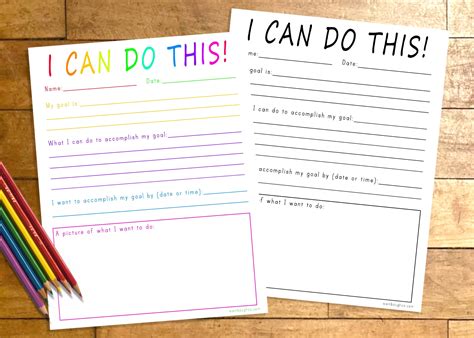 Personal Goals Writing Activity Homeschool Teacher Resources - Etsy in