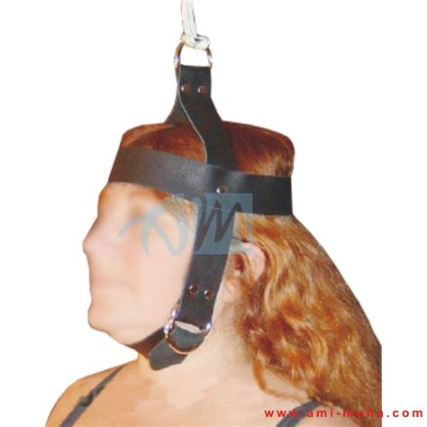 Bdsm Leather Suspension Bondage Head Harness Ami Muha
