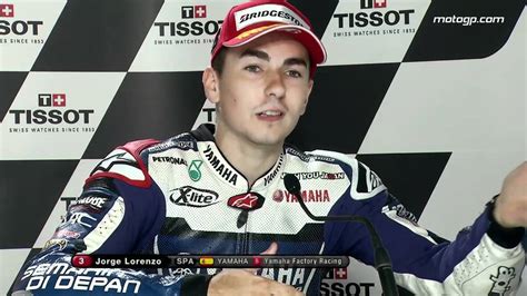 Jorge Lorenzo Interview After The Motorland Aragón Gp Youtube