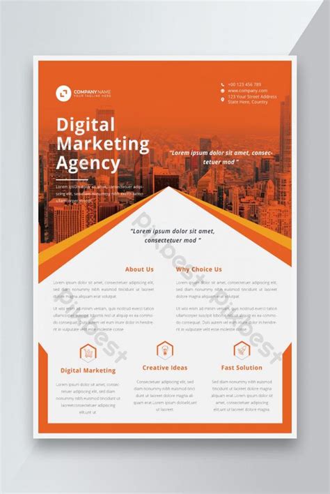 Digital Marketing Flyer Template Ai Free Download Pikbest