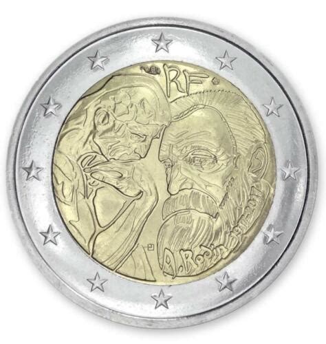 France 2 Euro Coin 2017 Auguste Rodin Unc Ebay