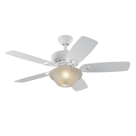 Harbor Breeze Sage Cove 44 In White Indoor Ceiling Fan With Light Kit