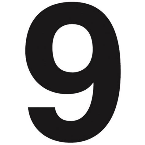 Race 9 Black Numbers Supplied As A Pack Of 63 Digits
