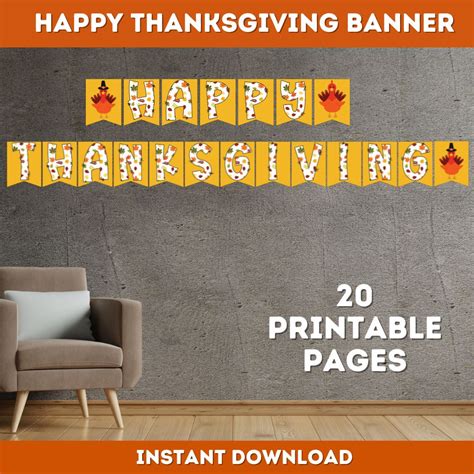 Plr Thanksgiving Wall Art And Banner Plr Printables Store