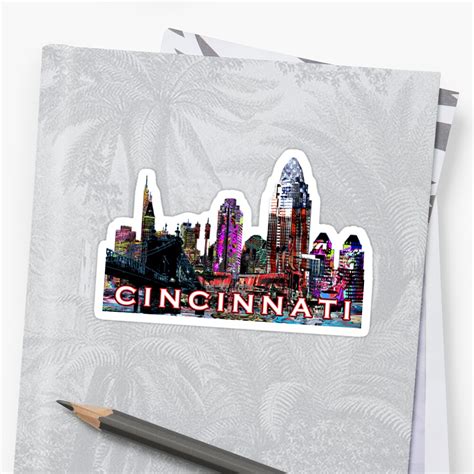 Cincinnati Stickers By Rlnielsen4 Redbubble