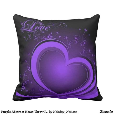 Heart pillow by target dollar spot. Purple Abstract Heart Throw Pillow | Zazzle.com in 2020 ...