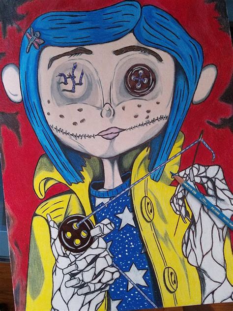 Little Me Coraline Movie Character Art Print Art For Etsy Coraline