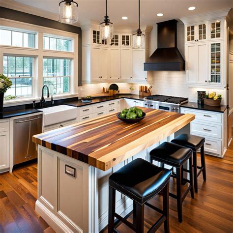 Create The Perfect Butcher Block Kitchen Island With Seating