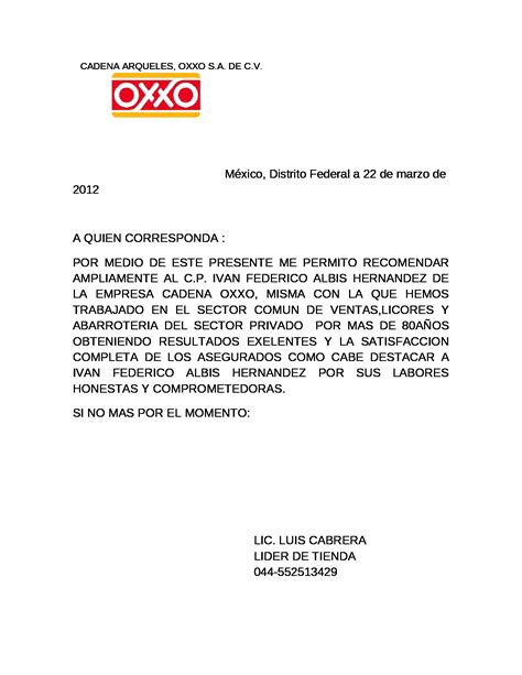 *llena tu carta en línea* y descarga gratis formatos en word, pdf o google drive. 50 formato De Carta Recomendacion Laboral | Ufreeonline ...