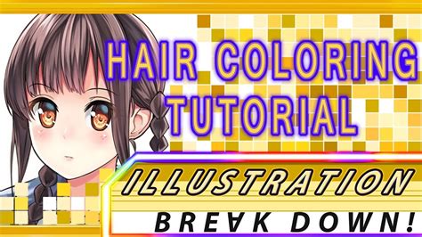 Clip Studio Paint Hair Coloring Tutorial With Voice Over Anime Drawing
