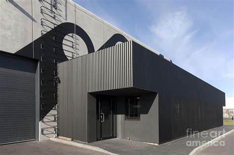Side Of A Modern Factory Building Photograph Warehouse