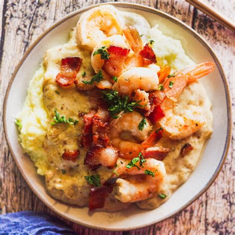 Shrimp And Grits With Creamy Bacon Gravy Sweet Tea Thyme