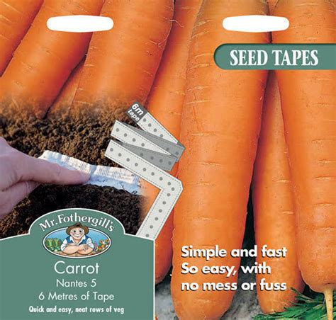Vegetable Seed Tapes By Mr Fothergills Ebay