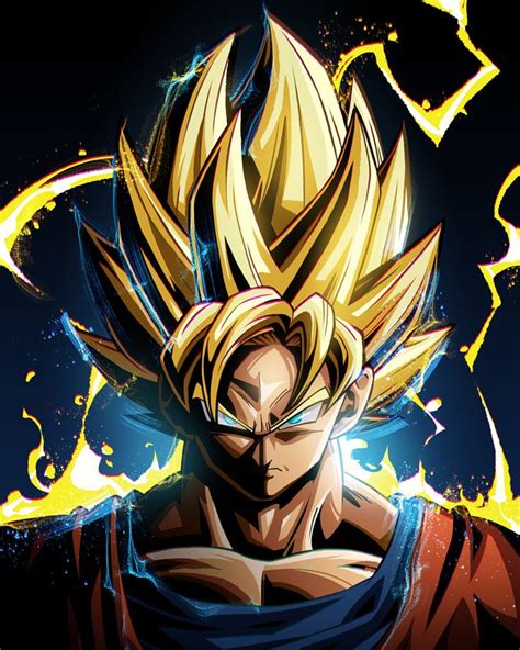 Back to origin of cards page. 'Super Saiyan Goku' Poster by Nikita Abakumov | Displate | Dragon ball artwork, Dragon ball ...