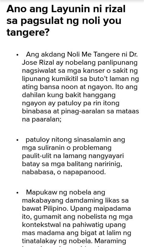 Layunin Ni Jose Rizal Sa Pagsulat Ng Noli Me Tangere Lahat Ng Uri Ng