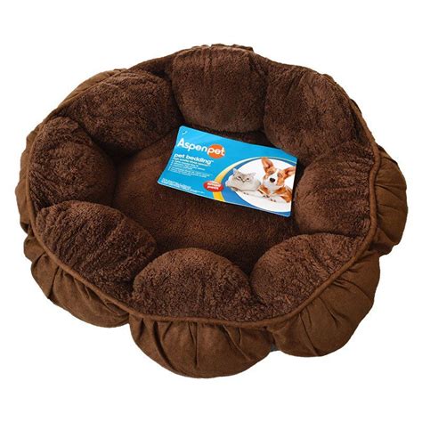Pastel beige and blue shades are completed with plenteous designed cushions.hexagonal tops of. Aspen Pet Aspen Pet Puffy Round Cat Bed Beds & Cushions