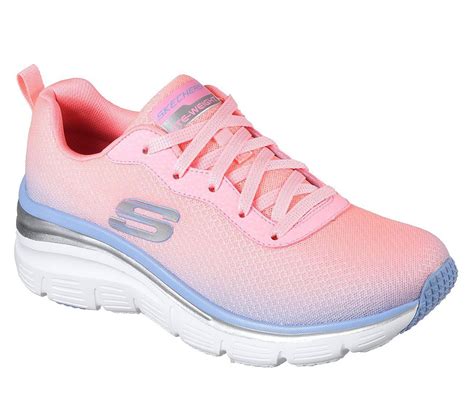 Pink Shoes Skechers Memory Foam Women Lift Ombre Mesh Sport Comfort