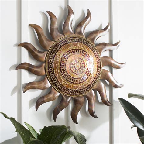 The yellowish orange glow of the sun brightens the sky during. Regal Art & Gift Flamed Sun Wall Décor & Reviews | Wayfair