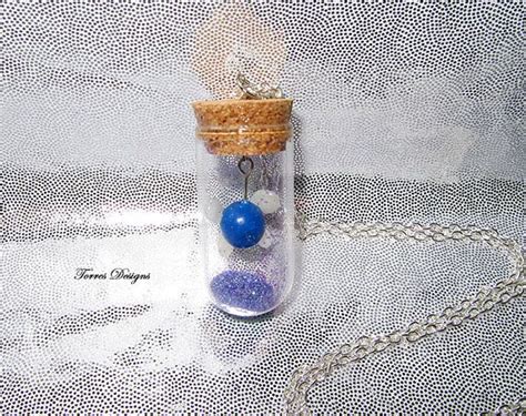 Navi Fairy Necklace In Glass Bottle Pendant Legend Of Zelda Etsy