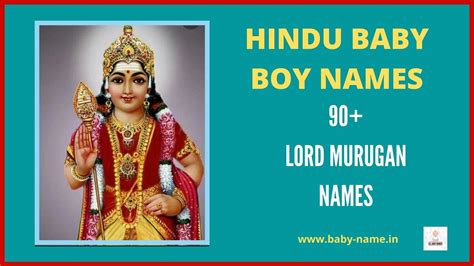 90 Lord Murugan Names For Baby Boy Hindu God Murugan Names Lord