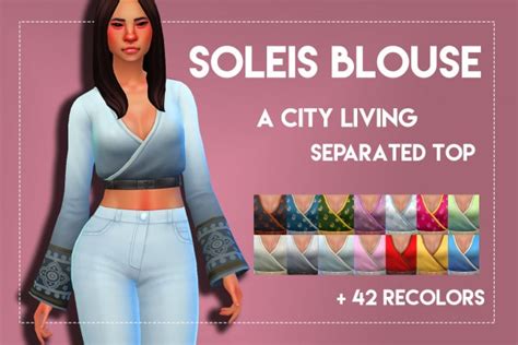 Simsworkshop Soleis Blouse By Weepingsimmer • Sims 4 Downloads