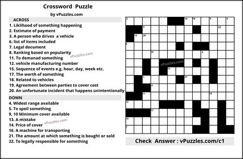 Printable custom crossword puzzle wedding crossword puzzle | etsy. auto insurance crossword puzzle free printable crossword ...