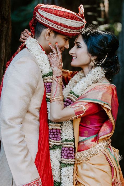Visually Stunning Hindu Wedding In The Redwoods Indian Wedding Photography Couples Indian