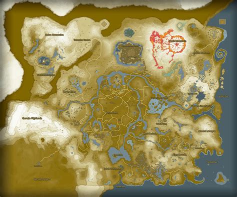 Zelda Breath Of The Wild Full Map Zelda Map Map Legend Of Zelda