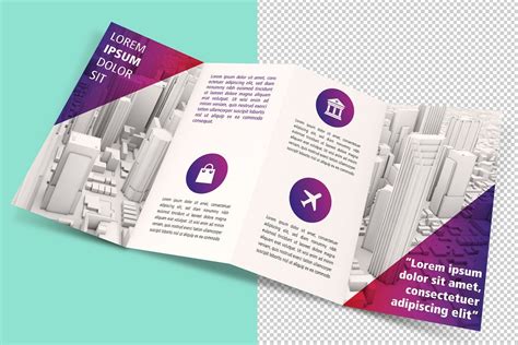 Fourfold Brochure Mockup | Business plan layout, Brochure 