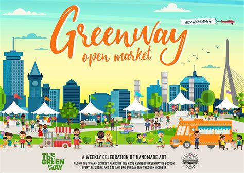 Food truck and other major festivals are hosted here. Greenway Open Market 05/13/17