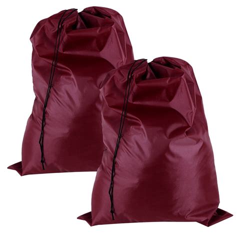2pcs Nylon Laundry Bag Travel Drawstring Bag Rip Stop Large Hamper