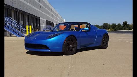 2009 Tesla Roadster In Electric Blue Paint And Engine Non Sound On My Car