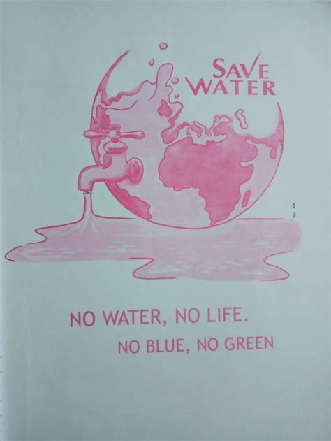 Save Water Diagram 💦 No Water No Life Life Book Cover Save Water