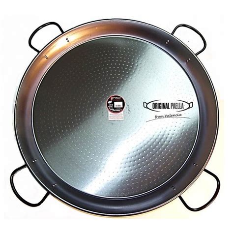90 Cm Carbon Steel Paella Pan For 50 People 90cm Polish Steel Pan