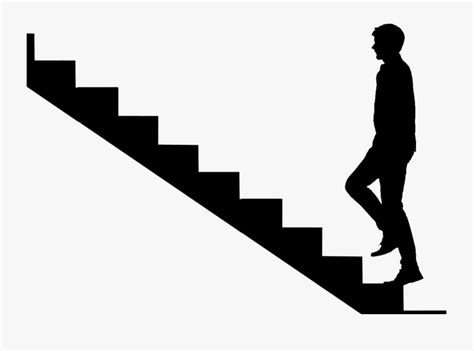 Stairs Png Background Image People Walking Up Stairs Silhouette