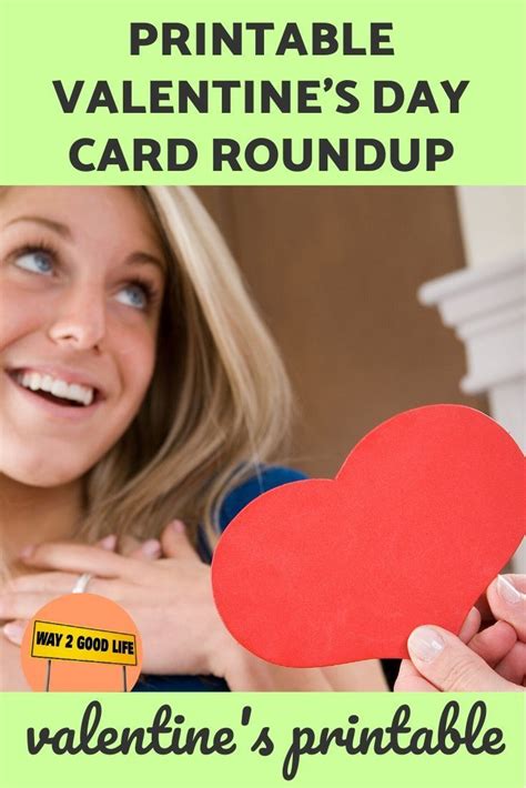 A Valentines Day Card Roundup With A Woman Holding A Heart