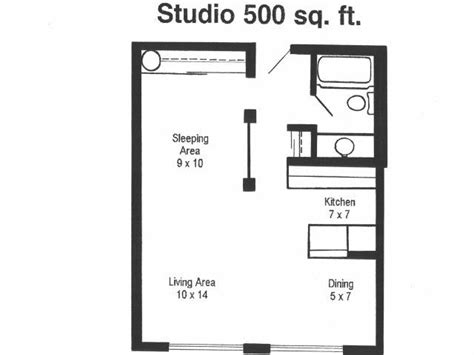 Floor Plans 500 Sq Ft Studio Apartment Layout Draw Felch