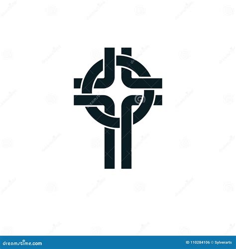 Christian Cross True Belief Vector Religion Symbol Christianity Stock