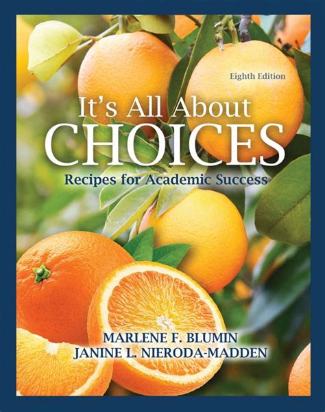 Its All About Choices Recipes For Academic Success Higher Education