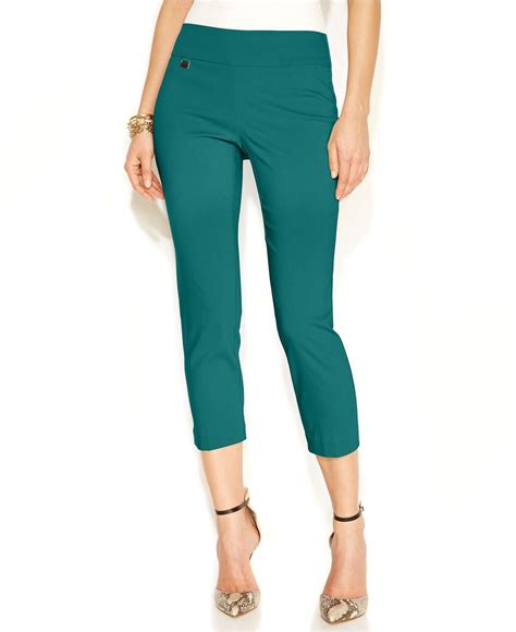 Alfani Skinny Pull On Capri Pants Only At Macys Pants And Capris