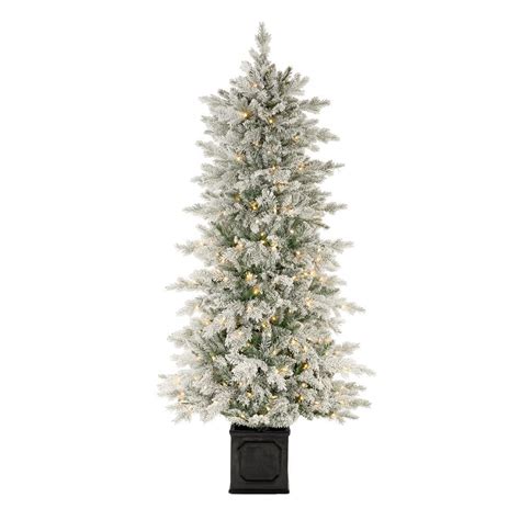 Home Accents Holiday 65 Ft Led Pre Lit Potted Artificial