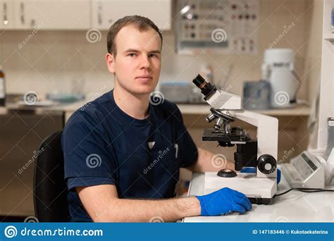 Portrait Of Young Caucasian Male Scientist, Medical Worker ...
