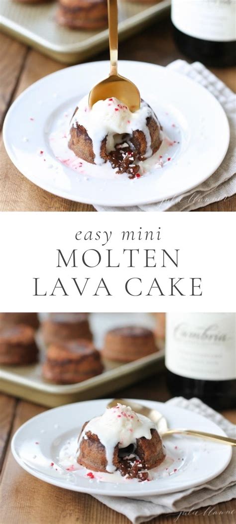 Miniature Molten Lava Cake Recipe In Muffin Tins Julie Blanner