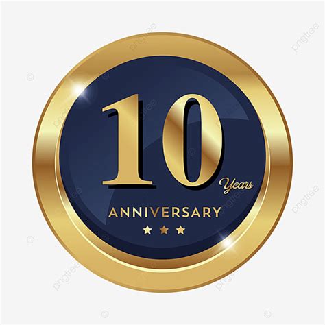 10th Anniversary Badge Logo Icon Anniversary 10 Anniversary Badge