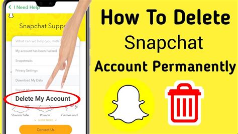 how to delete snapchat account new process delete snapchat account permanently youtube