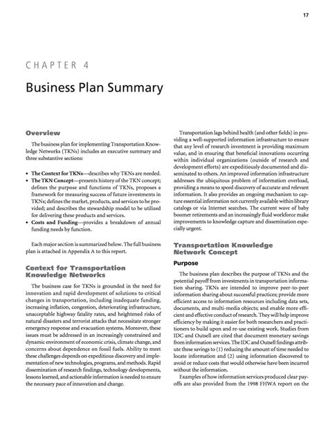 Business Plan And Summary