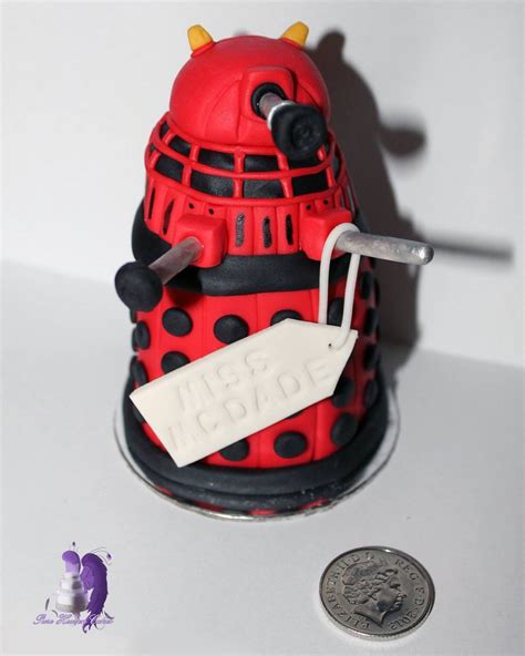 Mini Dalek Cake 10p For Size Reference This Was A Teachers Thank