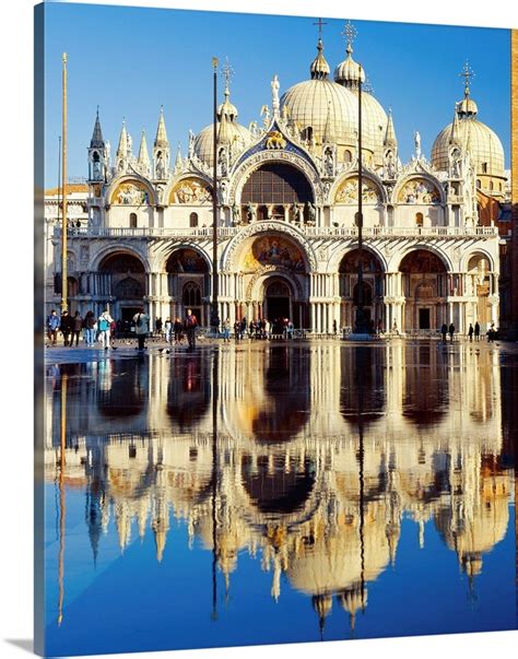 Italy Venice Basilica Di San Marco And Square Flooded