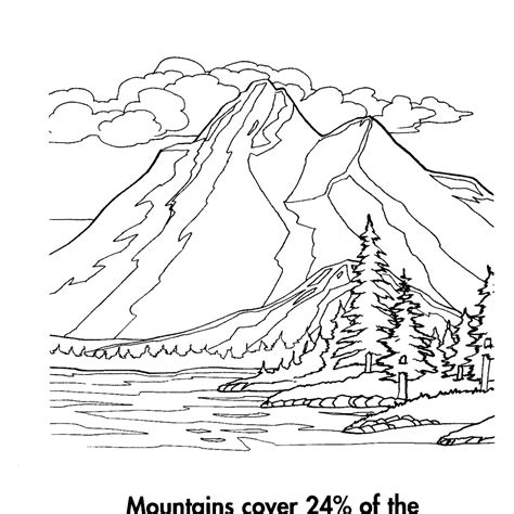 Mountains Coloring Pages Coloring Pages